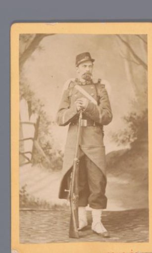 Portrait of an unknown man in uniform