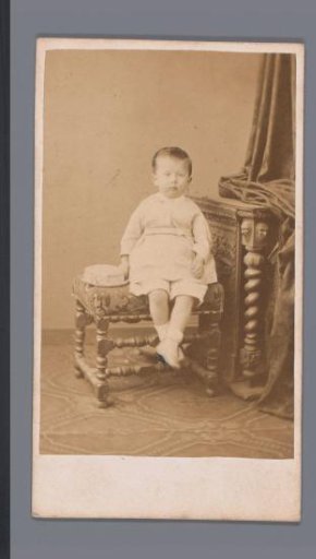 Portrait of an unknown child, aged two years and three months