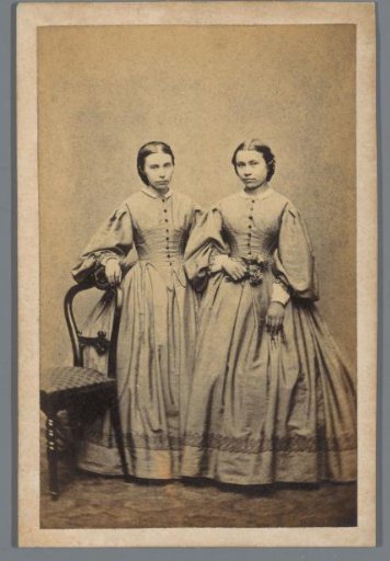 Portrait of Two Unknown Young Women
