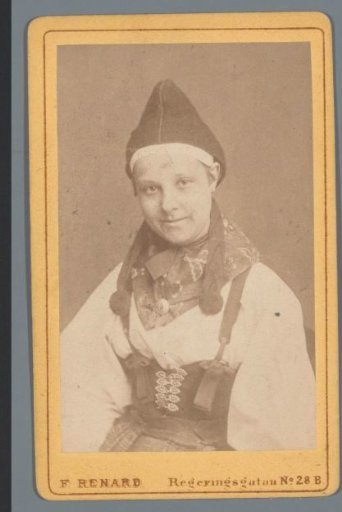Portrait of an Unknown Young Woman in Traditional Dress