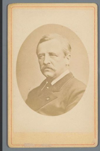 Portrait of an unknown man with a moustache