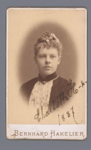 Portrait of an unknown woman, called Charlotte H.