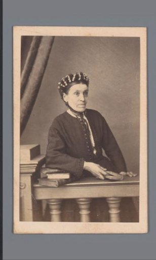 Portrait of an unknown woman by a balustrade