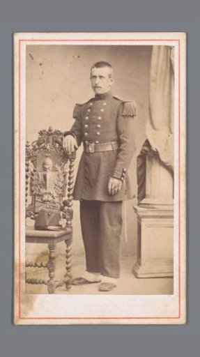 Portrait of an unknown man in uniform