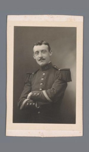 Portrait of an unknown man in uniform