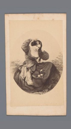 Photographic reproduction of the print *The rustic toilet* by James II Fisher