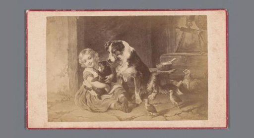 Photographic reproduction of the painting *Affection* by George Augustus Holmes