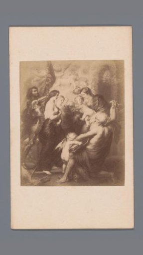 Photographic reproduction of the painting Madonna Surrounded by Saints by Rubens