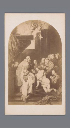 Photographic reproduction of the painting The Last Communion of Saint Francis of Assisi by Rubens