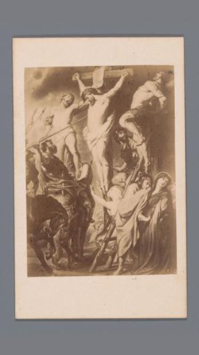 Photographic reproduction of the painting Christ on the Cross Between the Two Thieves, Called The Lance Thrust by Rubens