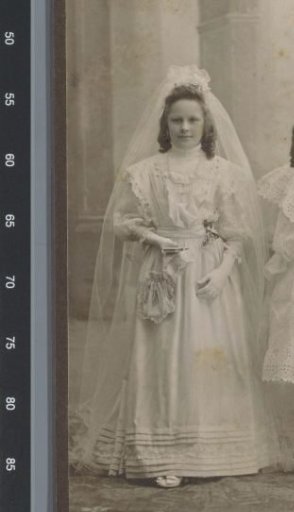 Portrait of Two Unknown Girls in White Clothing for Their First Communion