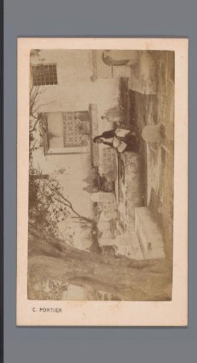 Man on a cemetery in Algiers