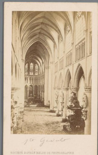 Interior of the Cathedral of Saint Michael and Saint Gudula, Brussels