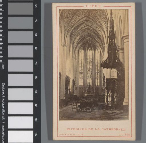 Interior of the Saint Paul's Cathedral in Liège