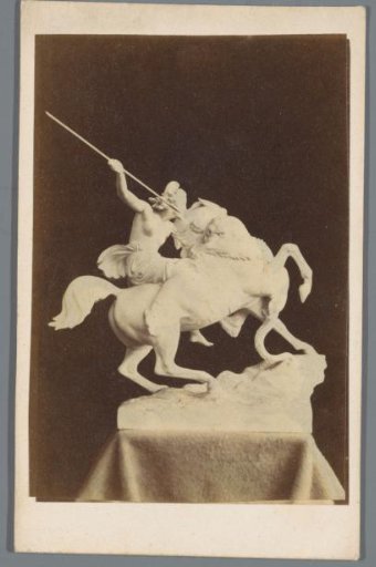 Model of a Fighting Amazon, by August Kiß