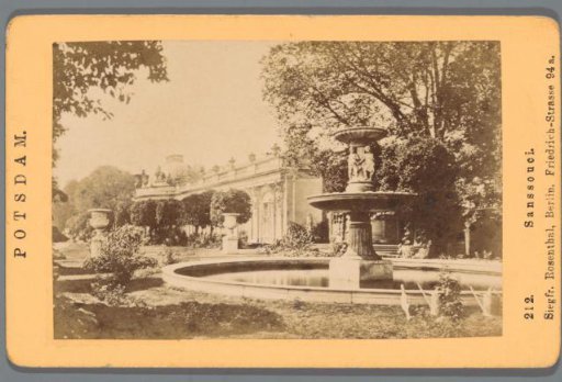 Fountain in the garden of Sanssouci Palace, Potsdam