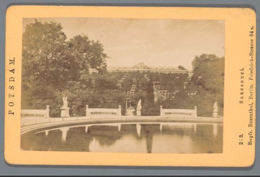 Pond in the garden of Sanssouci Palace, Potsdam
