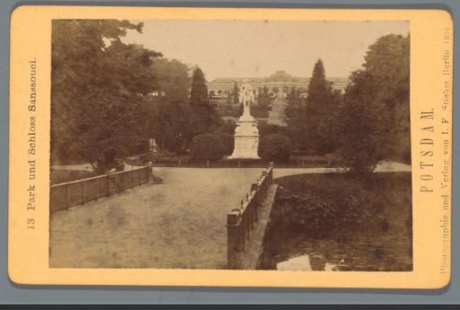 Sanssouci Park with equestrian statue, Potsdam