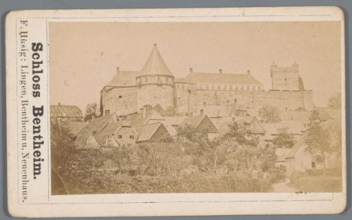 View of Bentheim Castle in Bad Bentheim, Germany
