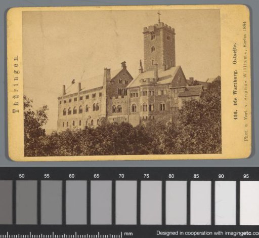 East side of the Wartburg in Eisenach, Germany