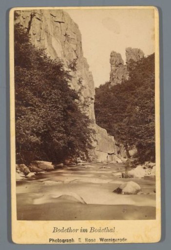 Gorge in the Bode Valley in the Harz, Germany