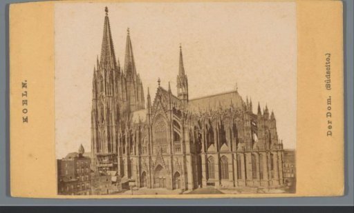 View of the south side of the Cologne Cathedral