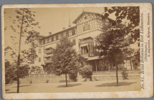 View of the Grand Hotel Bellevue in Bad Liebenstein, Germany