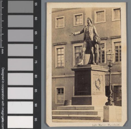 Statue of Schiller on the Schillerplatz in Mainz, Germany