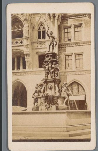 Fish Fountain on the Marienplatz in Munich
