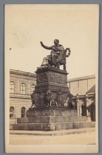 Statue of Maximilian I Joseph, King of Bavaria, on the Max-Joseph Platz in Munich