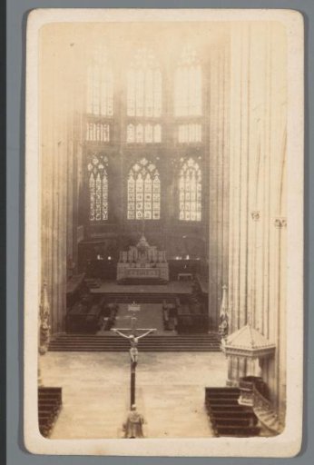 Interior of the choir of the Cathedral of Regensburg, Germany