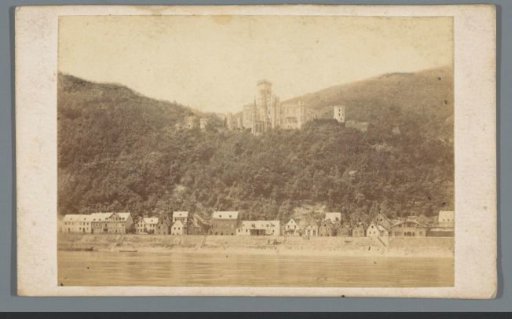 View of Stolzenfels Castle, seen from the opposite side of the Rhine, Germany