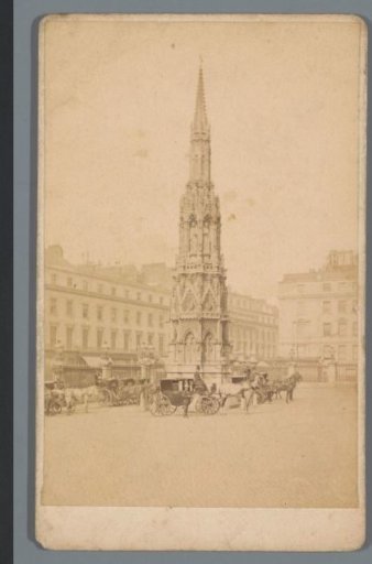 Eleanor Cross at Charing Cross after Thomas Earp in London