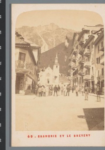 Chamonix with the mountain Le Brévent in the background, France
