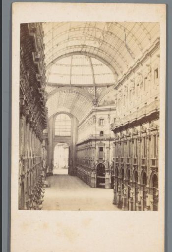 Interior of the Galleria Vittorio Emanuele II, Milan