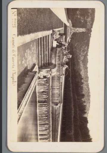 Waterfalls in the garden of the Palace of Caserta