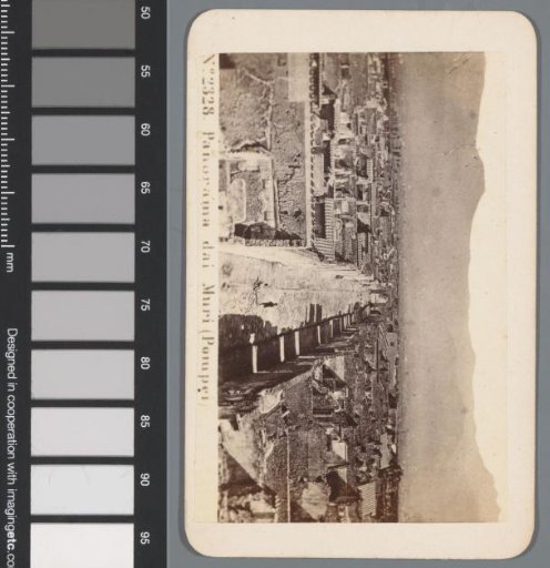 View of the ruins of Pompeii