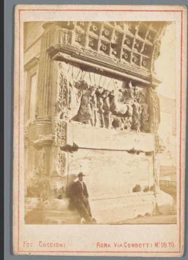 Relief in the Arch of Titus, Rome: Titus as Triumphator