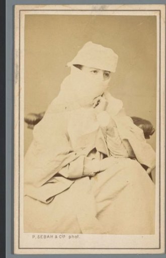 Portrait of an unknown woman with nikab