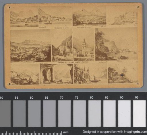 Photoreproduction of twelve drawings of views around the Lake of the Four Forest Cantons