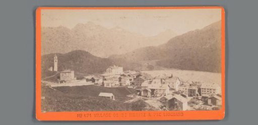 View of St. Moritz and the Piz Languard