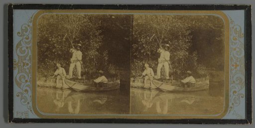 French Boys Fishing and Bathing