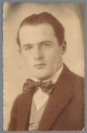 Portrait of an unknown man with a bow tie