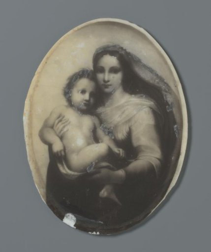 Photographic reproduction of the Sistine Madonna by Raphael