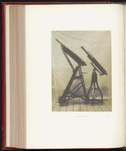 Telescopes by Buron at the Great Exhibition of the Works of Industry of All Nations of 1851 in London