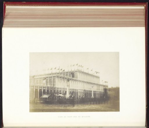 View of the Crystal Palace in London during the Great Exhibition of the Works of Industry of All Nations of 1851