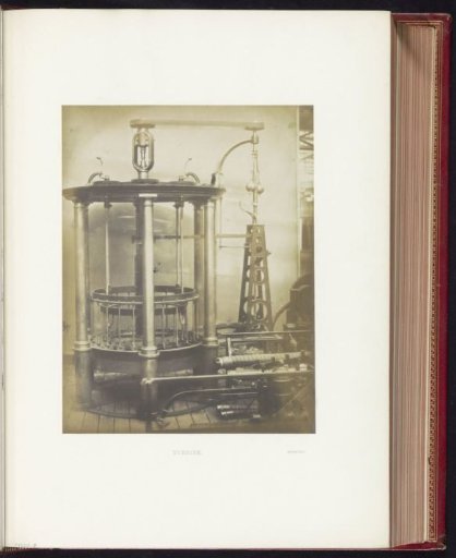 Turbine by Fromont at the Great Exhibition of the Works of Industry of All Nations of 1851 in the Crystal Palace in London