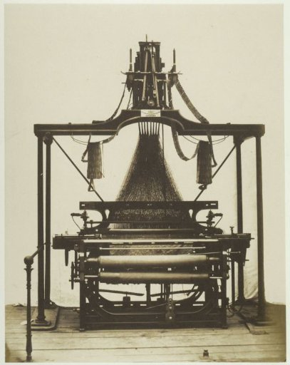 Loom by Barlow at the Great Exhibition of the Works of Industry of All Nations of 1851 in the Crystal Palace in London