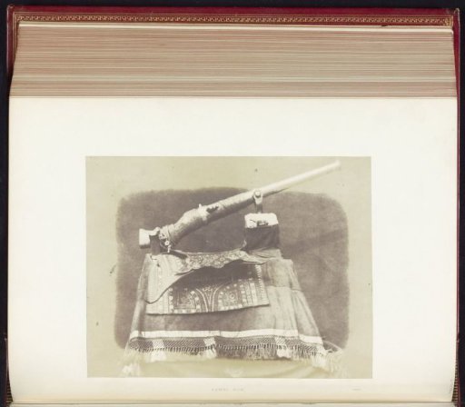Zamburak, rifle for a camel, at the Great Exhibition of the Works of Industry of All Nations of 1851 in the Crystal Palace in London