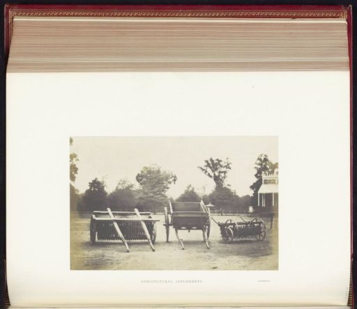 Agricultural implements at the Great Exhibition of the Works of Industry of All Nations of 1851 in London